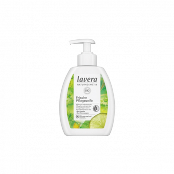 Lavera Frische Pflegeseife Bio Limette und Bio-Zitronengras, vegan, Pumpe, 250ml